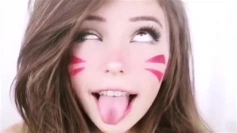 cutest woman ever belle delphine d va cosplay ahegao face