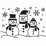 Snowmen Darice Three Embossing Folder sketch template