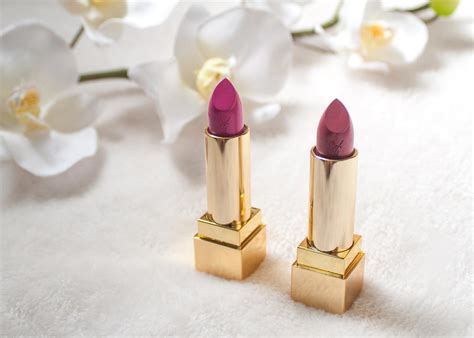 review ysl rouge pur couture lipstick fuchsia and rose stiletto