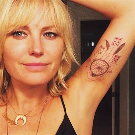 sexy malin akerman showing off new tattoo in instagram