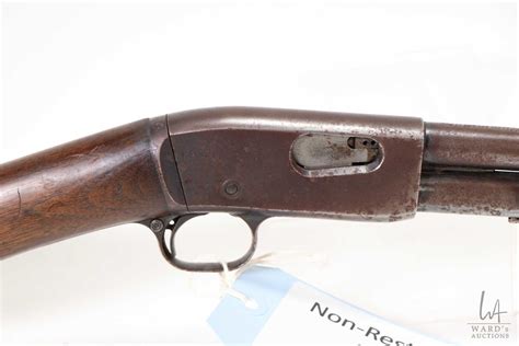 restricted rifle remington model     lr pump action  bbl length  blued barrel
