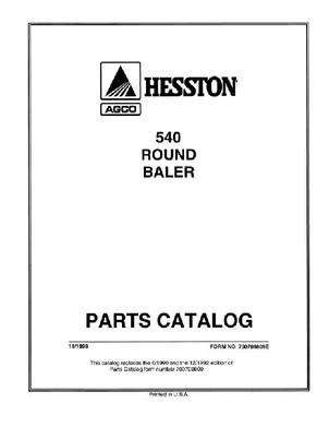 hesston  parts book   baler diy repair manuals