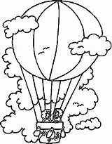Balloon Kolorowanka Balony Montgolfiere Colouring Kolorowanki Dzieci Coloriages Montgolfieres Pokolorujmy Sheet sketch template