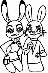 Coloring Pages Boyfriend Girlfriend Hopps Judy Getcolorings Girlfr Print Bunny sketch template