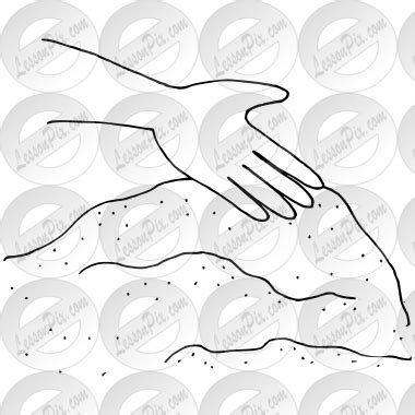 pat sand outline  classroom therapy  great pat sand clipart
