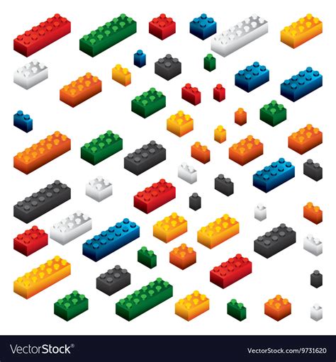 piece  lego icon game design graphic royalty  vector
