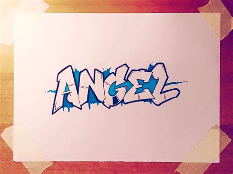 draw angel  graffiti