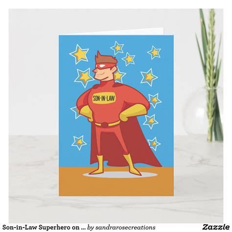 son  law superhero  fathers day card happy fathers day son great