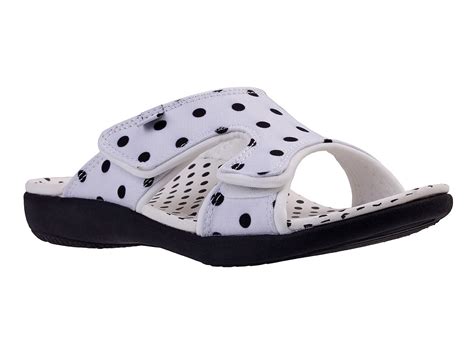 Spenco Kholo Polka Dot Womens Orthotic Slide Sandal Free Shipping