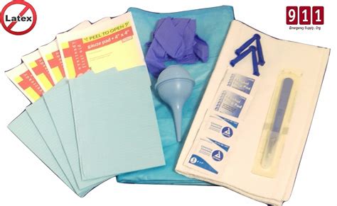 emergency disposable ob obstetrical kit bagged level