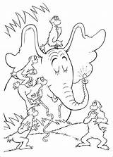 Horton Hears Who Coloring Pages Books sketch template