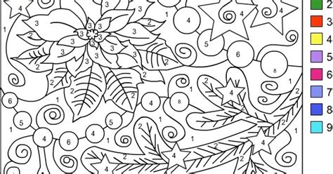 nicoles  coloring pages color  number winter coloring page