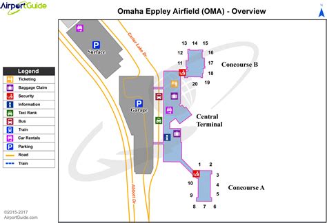 omaha eppley airfield oma airport terminal maps travelwidgetcom