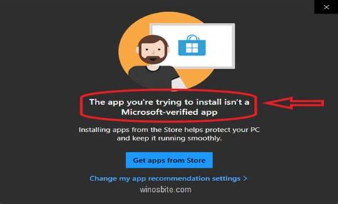 fix  app youre   install isnt  microsoft verified app