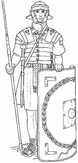 Roman Soldier Coloring Rome Gif Drawings sketch template