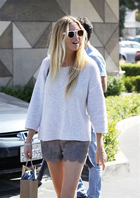 whitney port in shorts out shopping in cross creek hawtcelebs