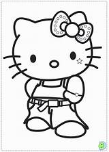 Kitty Hello Coloring Easy Drawing Pages Draw Cute Dinokids Print Hellokitty Book Library Clipart Comments Close sketch template