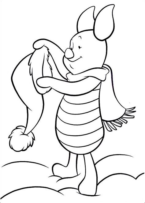 piglet coloring pictures coloring pages christmas coloring pages