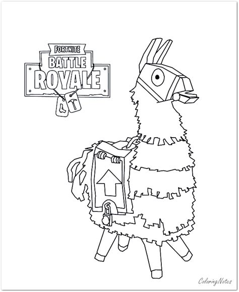printable fortnite coloring pages season  drift llama