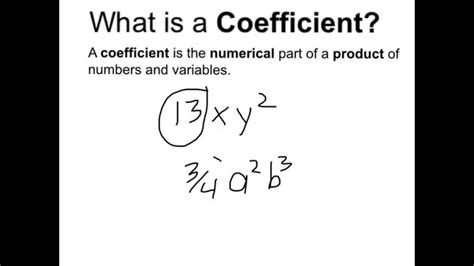 coefficient whats  coefficient youtube
