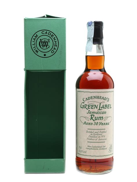 cadenheads green label  jamaican rum lot  buysell rum