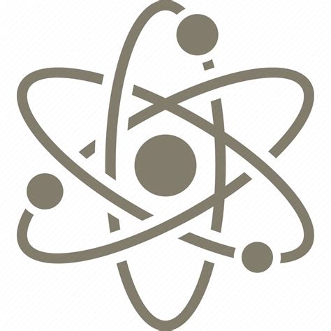 atom chemistry physics science icon   iconfinder