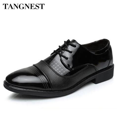Tangnest Men S Business Shoes Man Fashion Korean Style Man Made Pu