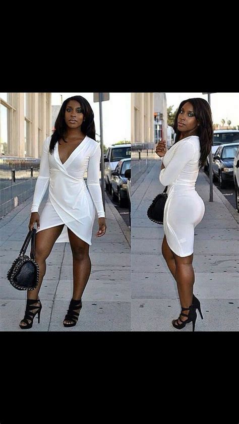 dress white dress hot curvy african american black