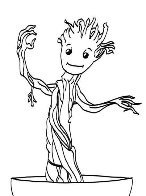baby groot coloring page  coloring pages baby groot