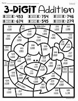 Coloring Addition Digit sketch template