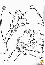 Pterodactyl Coloring Colouring Pages Kids Babies Baby Popular Printables Coloringhome sketch template
