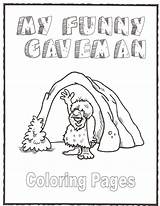 Coloring Caveman Getcolorings sketch template