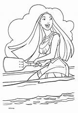 Pocahontas Coloring Pages Disney Princess Para Color Lineart Mermaid Kids Colors Book Sheets 為孩子的色頁 Choose Board Colorear Coloring2print sketch template