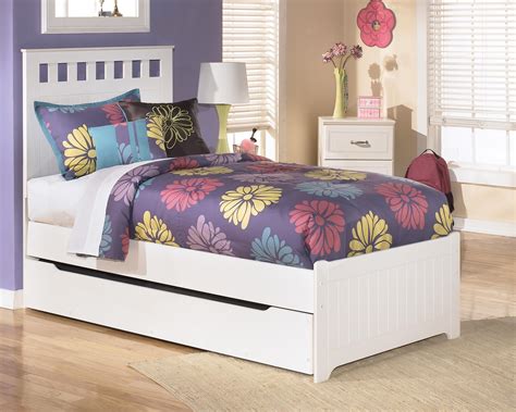 lulu twin bed  storagetrundle  signature design  ashley