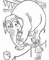 Circus Elephant Getdrawings Drawing Coloring sketch template