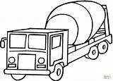 Coloring Pages Mixer Cement Truck Transportation Printable Transport Color Toddlers Land Drawing Log Kids Colouring Preschoolers Clipart Print Crafts Delivery sketch template