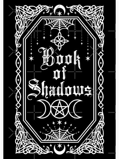 book  shadows spiral notebook  ravenwake redbubble