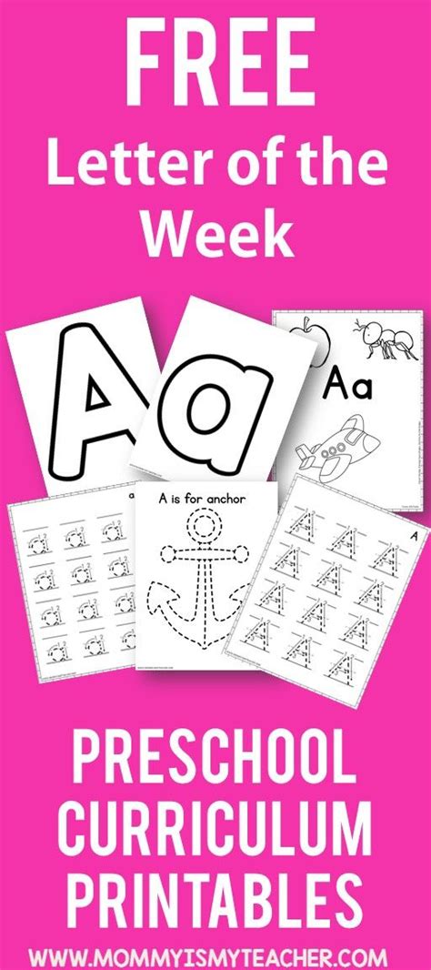 letter   week printable