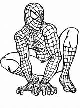 Coloring Pages Spider Man Spectacular Spiderman Colouring Kids Printable Popular sketch template