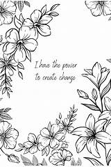 Affirmations sketch template