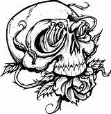 Coloring Skull Pages Printable Kids Halloween Tattoo Adult Adults Tattoos Book Sheets Designs Choose Board Template sketch template