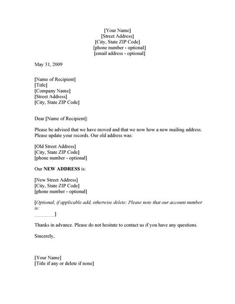 mail  letter format  letter template collection