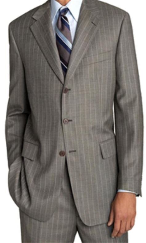 Stylish Mens Light Grey Pinstripe Suit