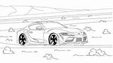 Toyota Wonder sketch template