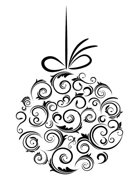 black  white christmas tree drawing  getdrawings