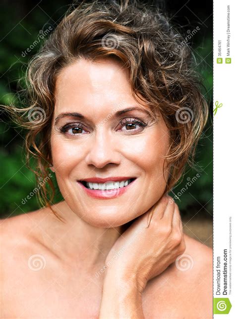 beautiful mature woman stock image image 35464761