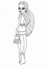 Monster High Coloring Pages Wishes Abbey Scaris Bominable sketch template