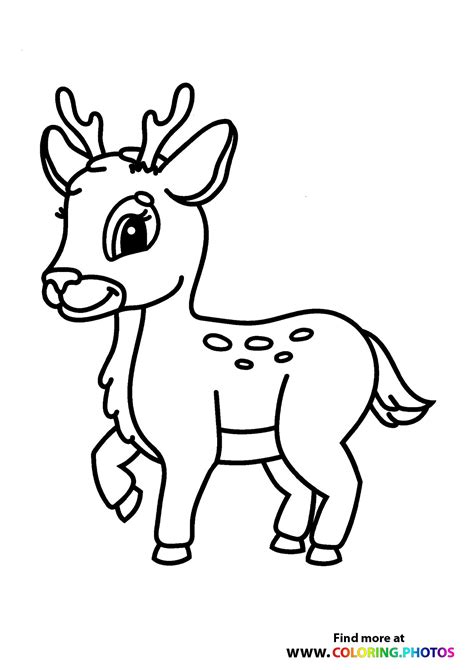 reindeers coloring pages  kids