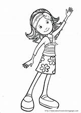 Coloring Pages Standing Girl Getcolorings Color Printable sketch template