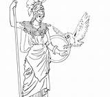 Pages Coloring Athena Getcolorings Aphrodite Colorful Getdrawings sketch template